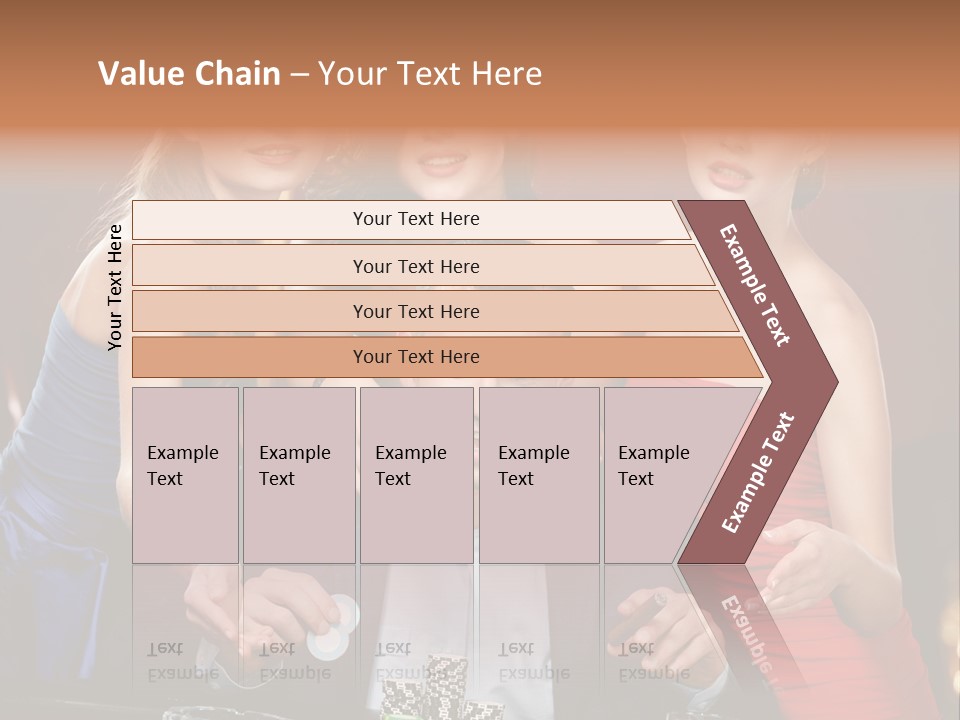 Portrait Club Gambling House PowerPoint Template