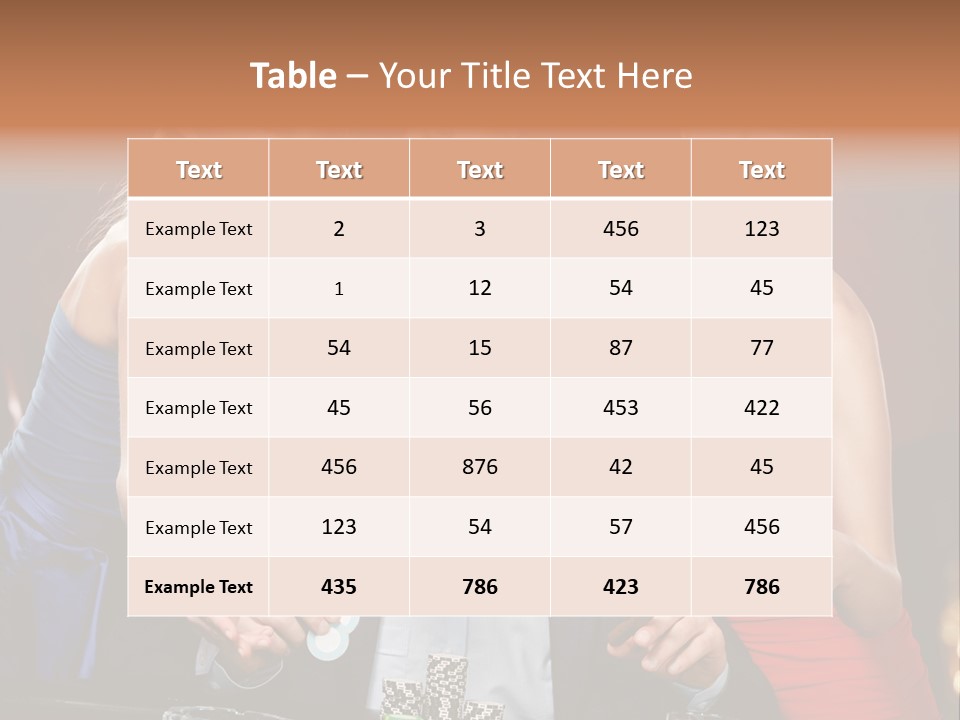 Portrait Club Gambling House PowerPoint Template