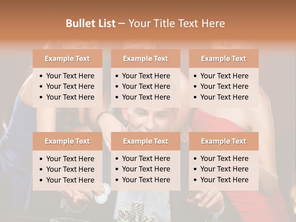 Portrait Club Gambling House PowerPoint Template