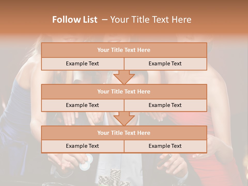 Portrait Club Gambling House PowerPoint Template