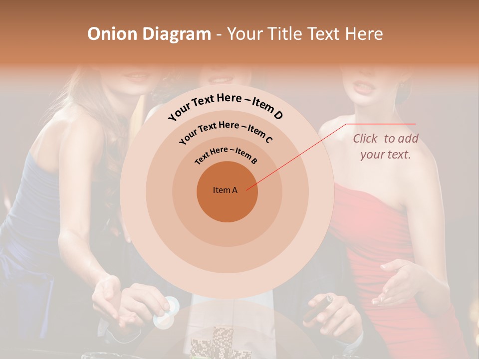 Portrait Club Gambling House PowerPoint Template