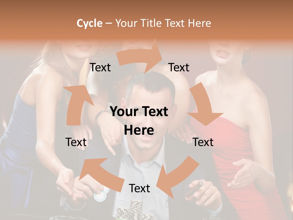 Portrait Club Gambling House PowerPoint Template