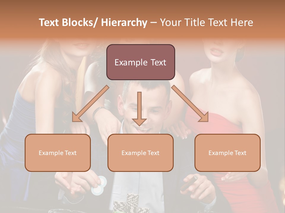 Portrait Club Gambling House PowerPoint Template