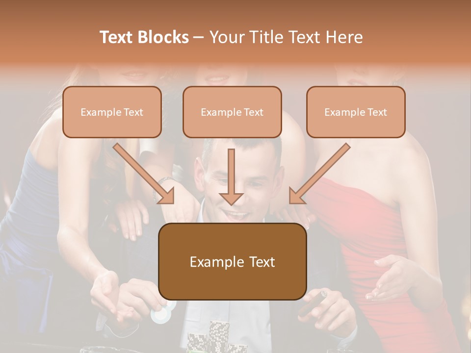 Portrait Club Gambling House PowerPoint Template