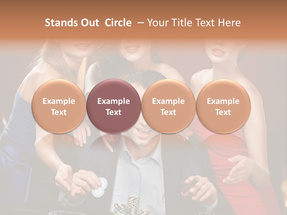 Portrait Club Gambling House PowerPoint Template