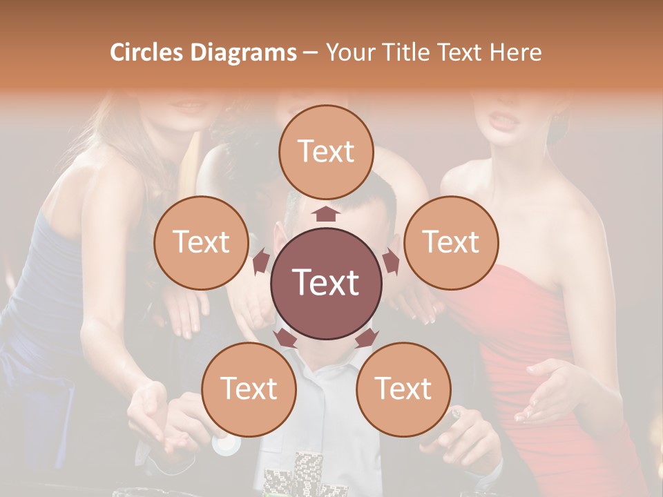 Portrait Club Gambling House PowerPoint Template