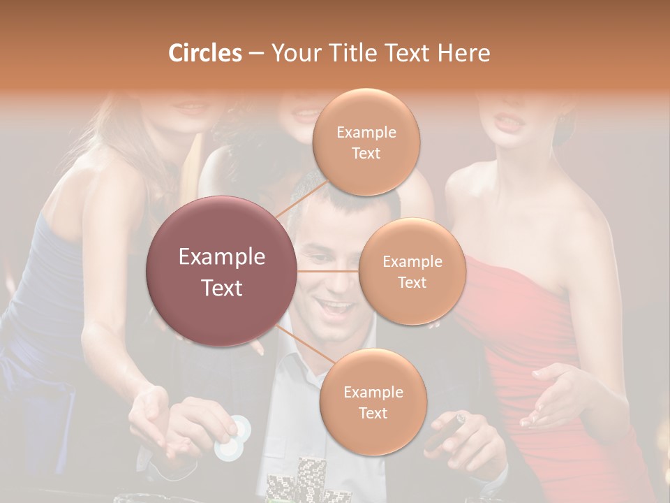 Portrait Club Gambling House PowerPoint Template