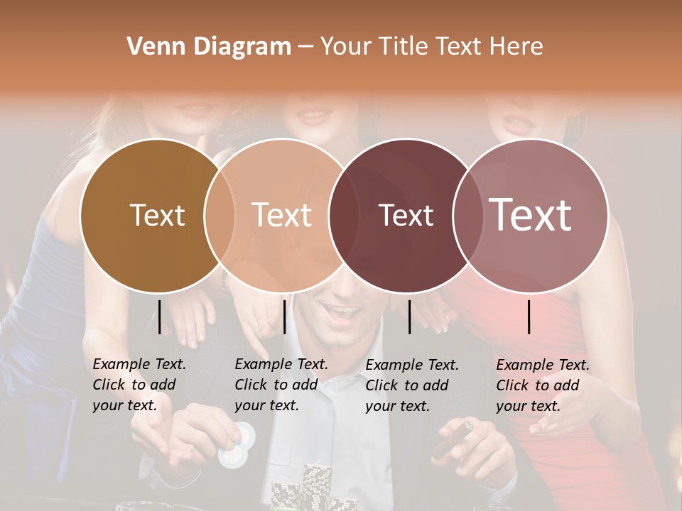 Portrait Club Gambling House PowerPoint Template