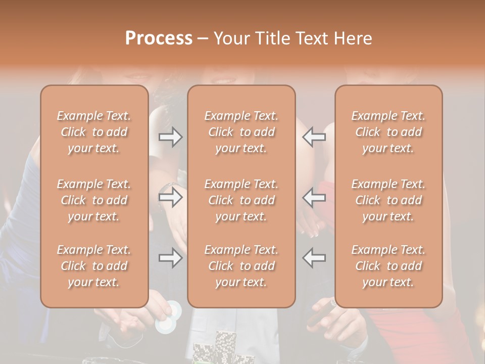 Portrait Club Gambling House PowerPoint Template