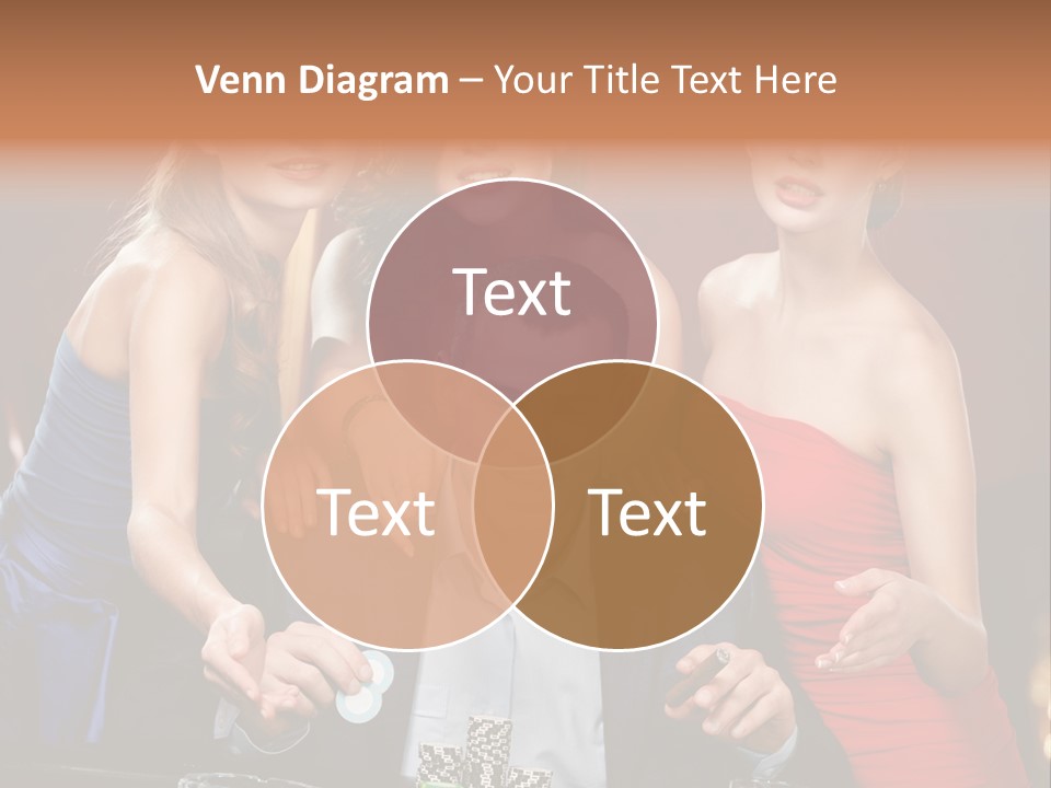 Portrait Club Gambling House PowerPoint Template