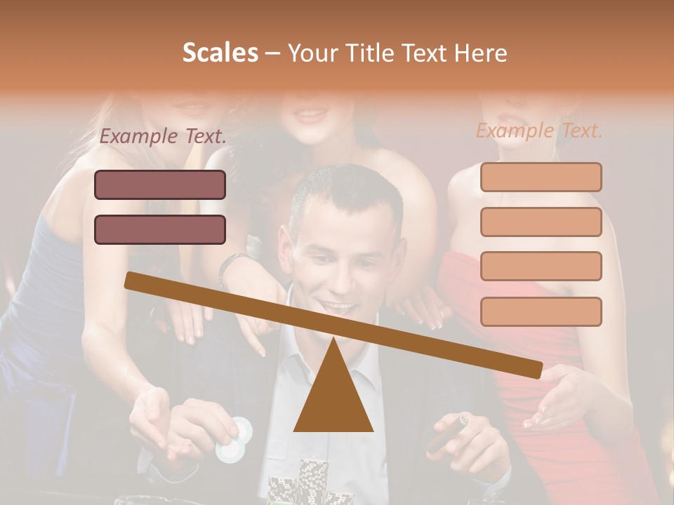 Portrait Club Gambling House PowerPoint Template