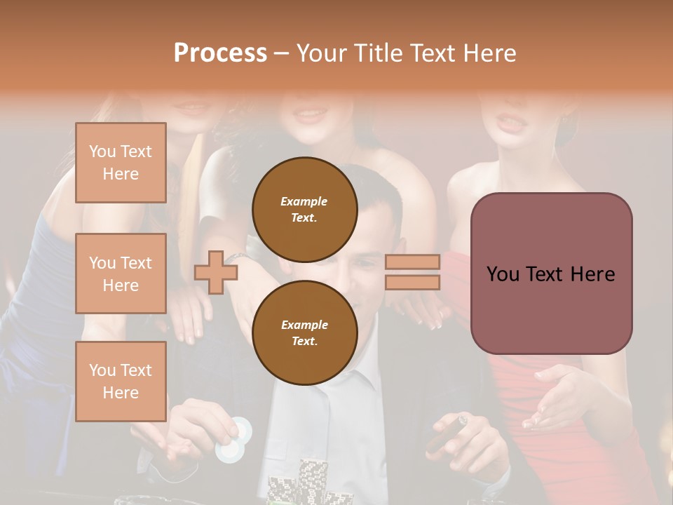 Portrait Club Gambling House PowerPoint Template