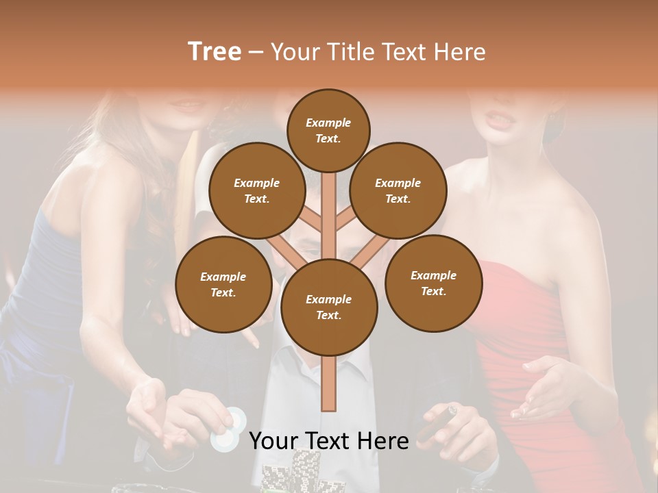 Portrait Club Gambling House PowerPoint Template