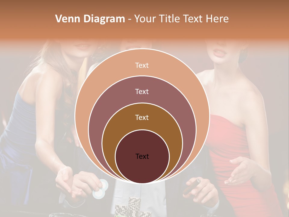 Portrait Club Gambling House PowerPoint Template