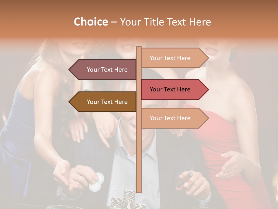 Portrait Club Gambling House PowerPoint Template