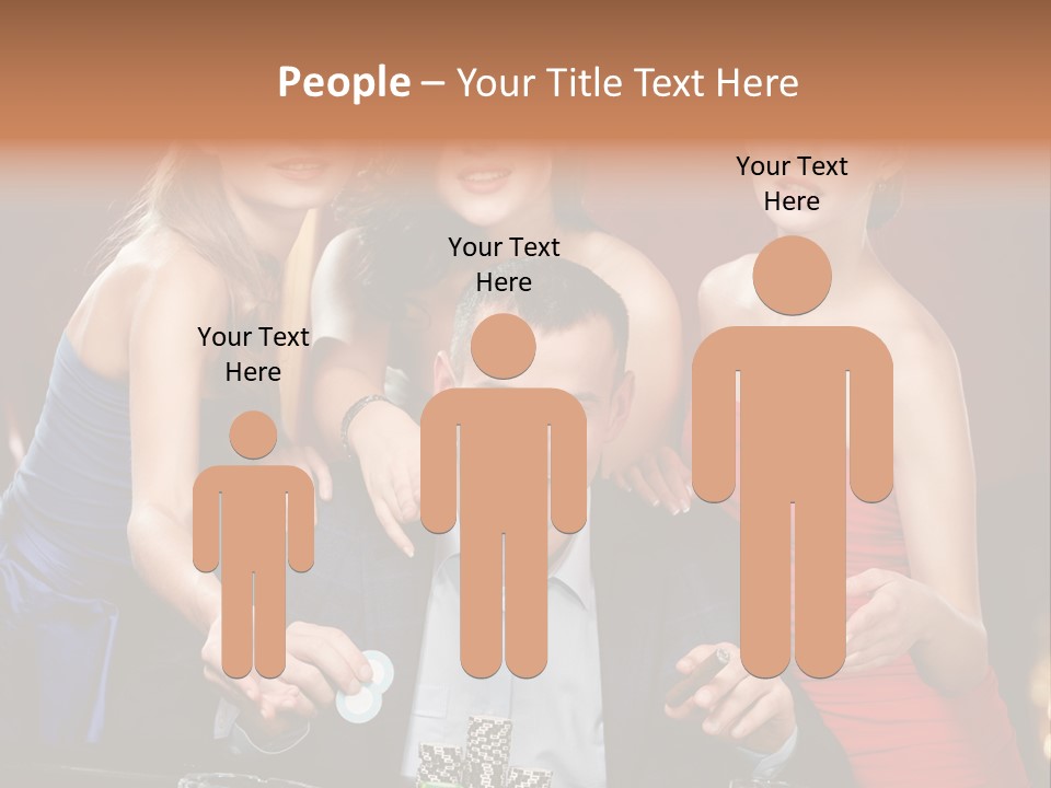 Portrait Club Gambling House PowerPoint Template