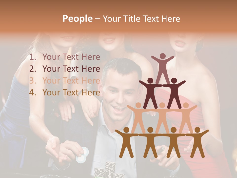 Portrait Club Gambling House PowerPoint Template