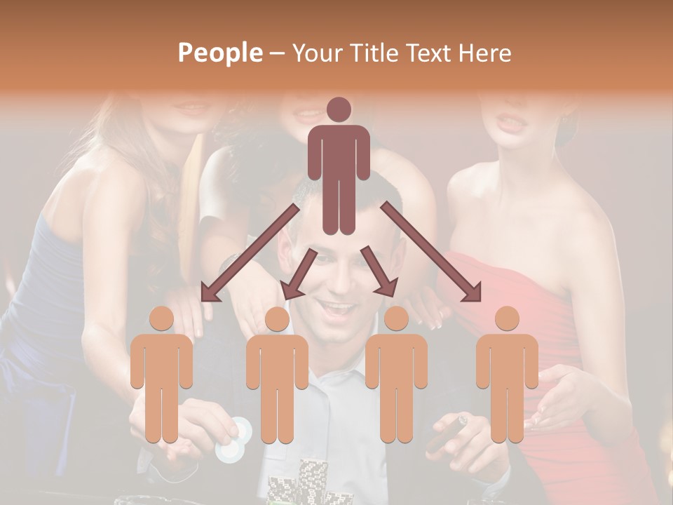 Portrait Club Gambling House PowerPoint Template