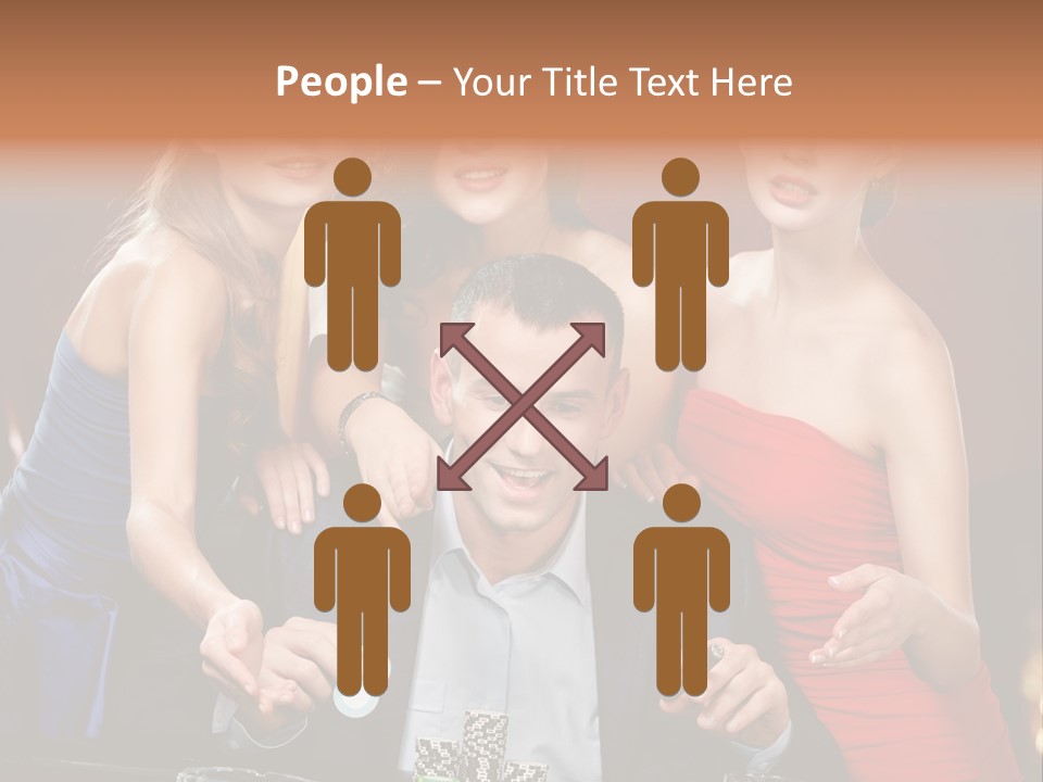 Portrait Club Gambling House PowerPoint Template