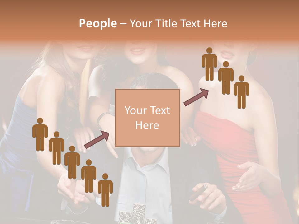 Portrait Club Gambling House PowerPoint Template