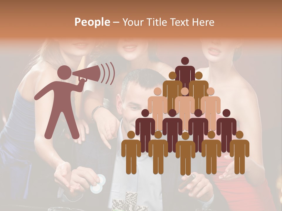 Portrait Club Gambling House PowerPoint Template