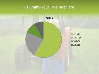 Farm Worker Happiness Caucasian PowerPoint Template