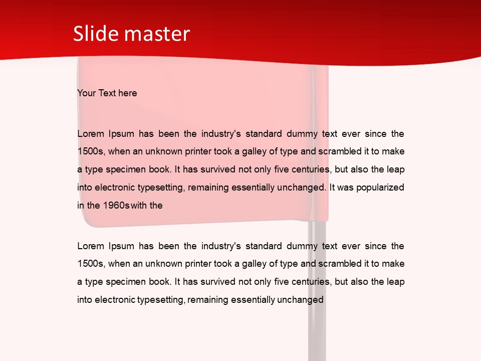 Start White Background Isolated PowerPoint Template