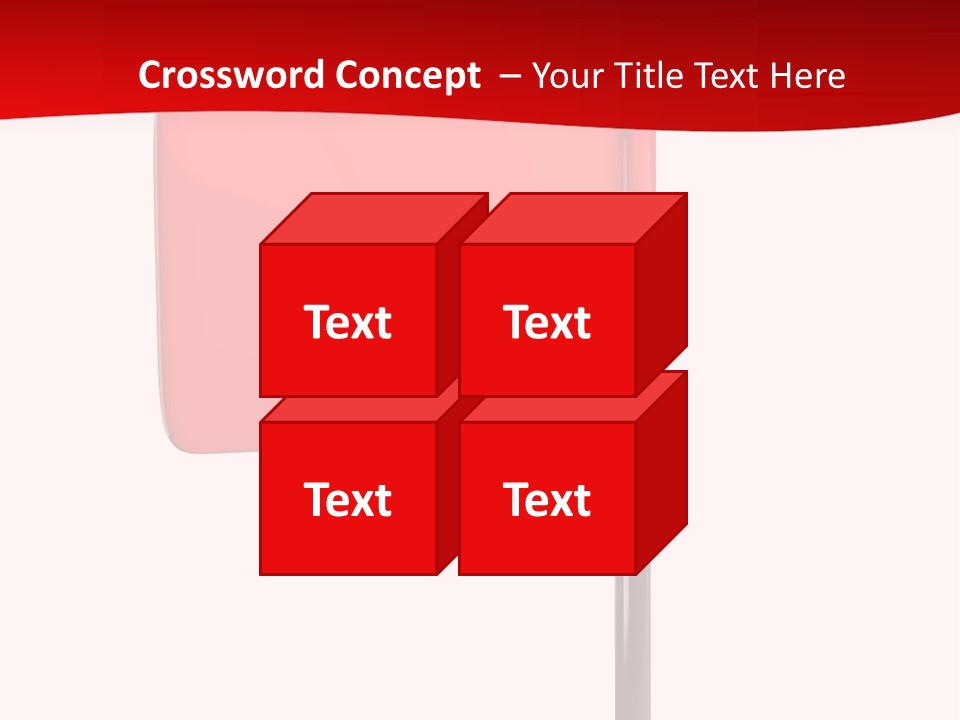 Start White Background Isolated PowerPoint Template