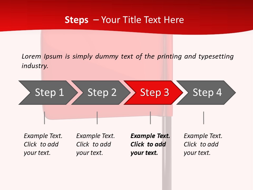 Start White Background Isolated PowerPoint Template