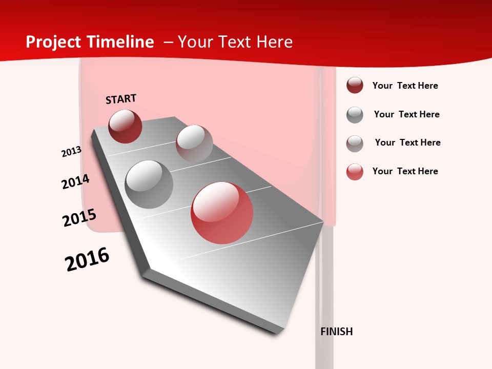 Start White Background Isolated PowerPoint Template