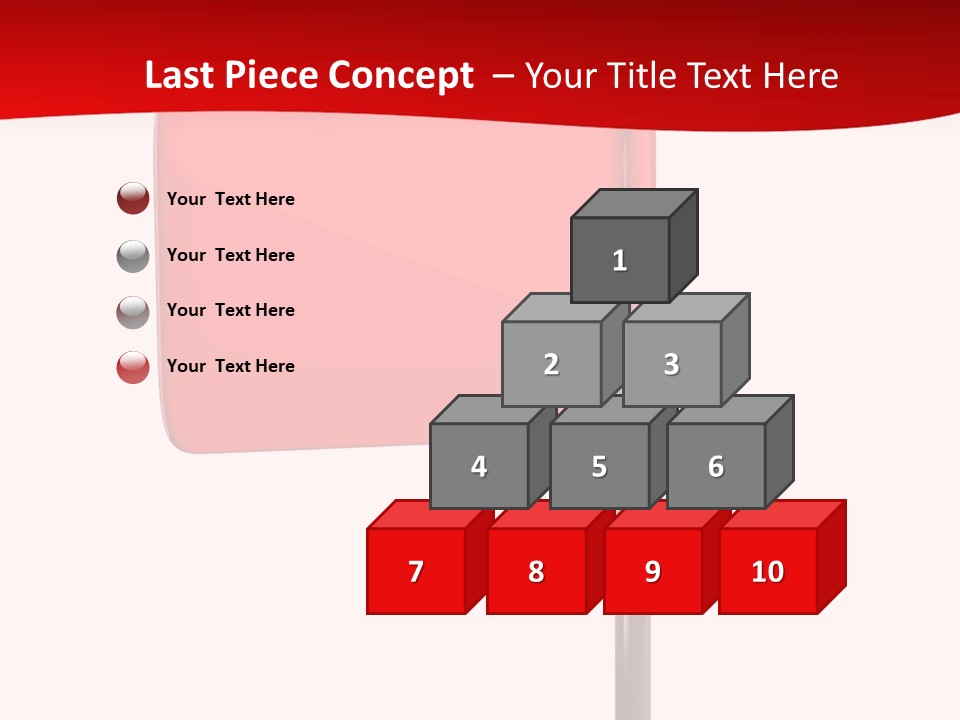 Start White Background Isolated PowerPoint Template