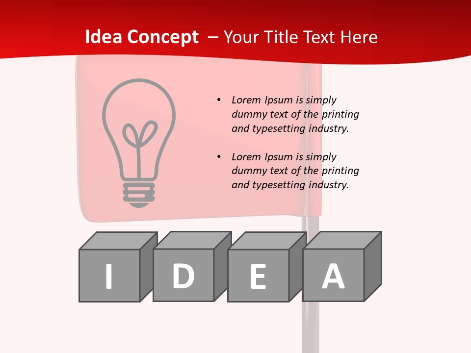 Start White Background Isolated PowerPoint Template