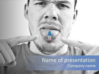 Pharmacy Illne Narcotic PowerPoint Template