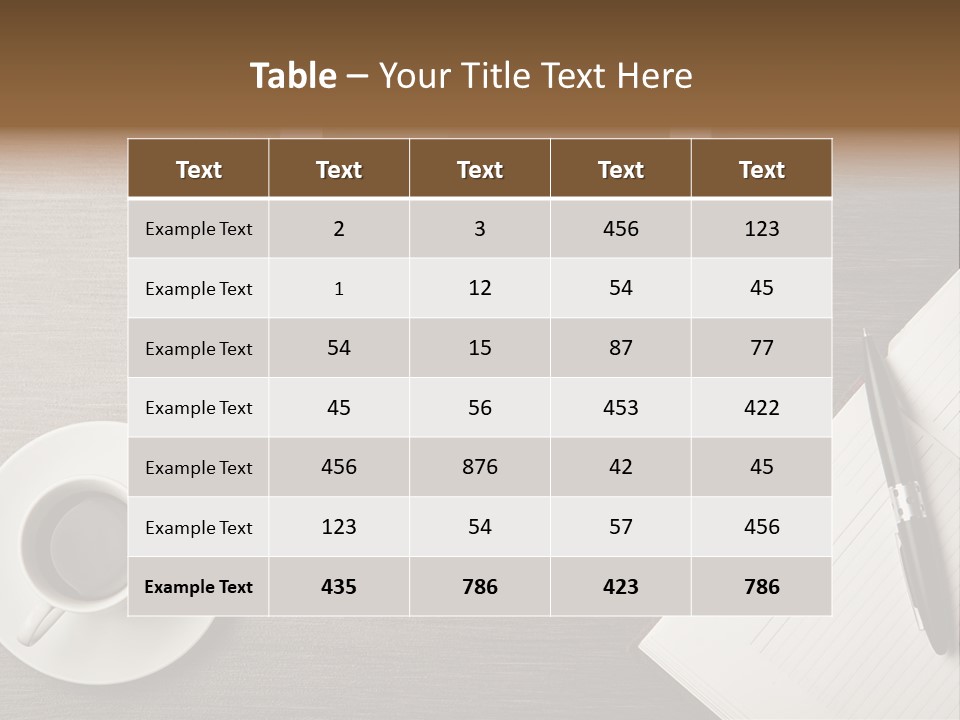 A Tablet Computer Sitting On Top Of A Desk Next To A Cup Of Coffee PowerPoint Template
