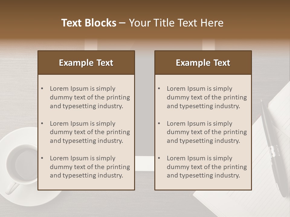 A Tablet Computer Sitting On Top Of A Desk Next To A Cup Of Coffee PowerPoint Template