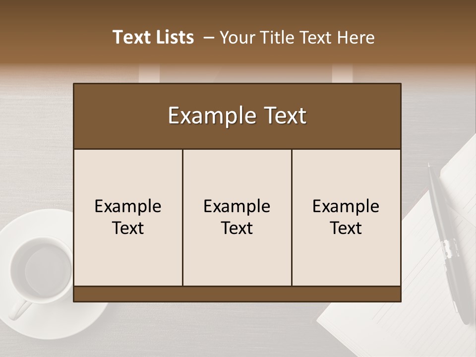 A Tablet Computer Sitting On Top Of A Desk Next To A Cup Of Coffee PowerPoint Template