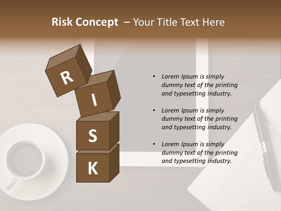 A Tablet Computer Sitting On Top Of A Desk Next To A Cup Of Coffee PowerPoint Template