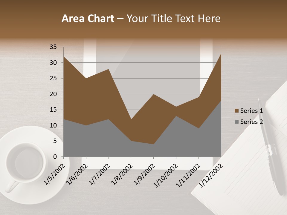 A Tablet Computer Sitting On Top Of A Desk Next To A Cup Of Coffee PowerPoint Template