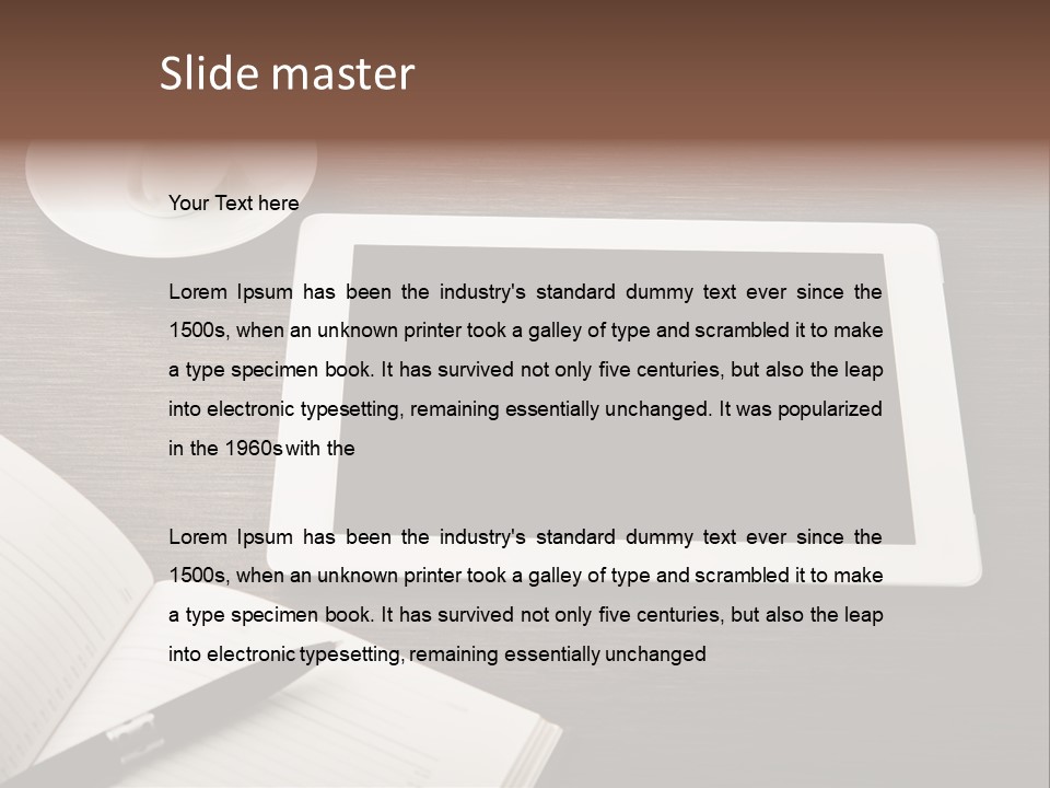 Break Table Place PowerPoint Template