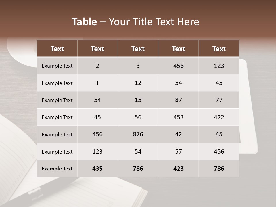Break Table Place PowerPoint Template