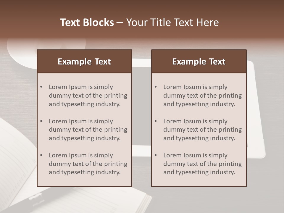 Break Table Place PowerPoint Template
