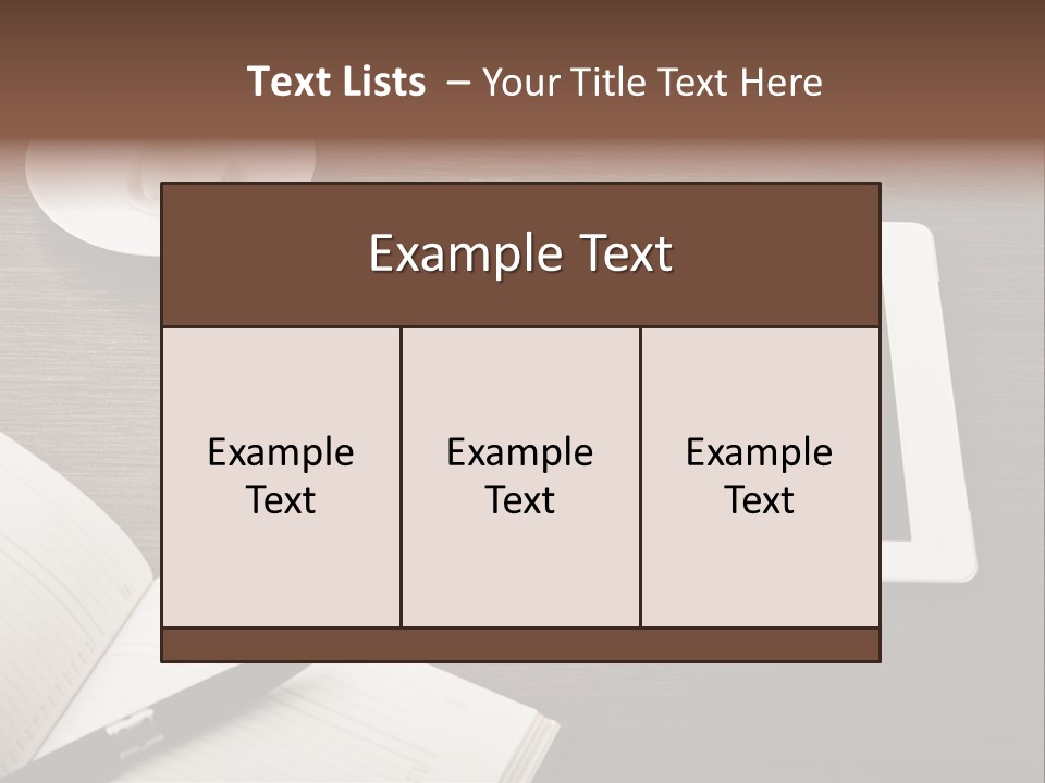 Break Table Place PowerPoint Template