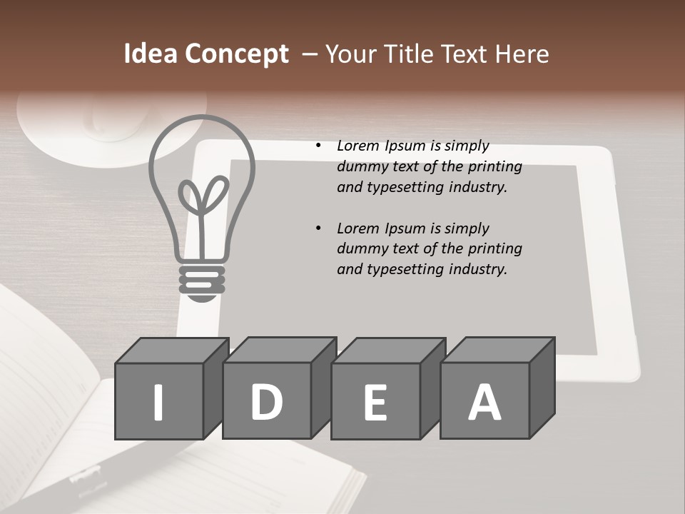 Break Table Place PowerPoint Template