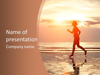 Beautiful Sunshine Sea PowerPoint Template