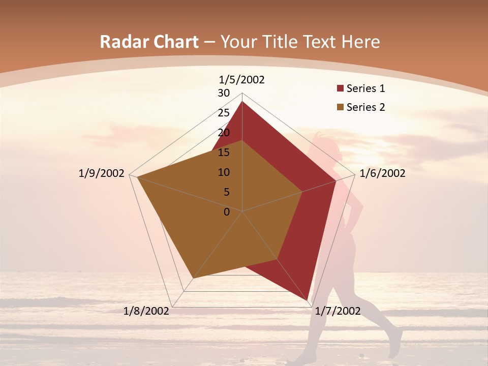 Beautiful Sunshine Sea PowerPoint Template