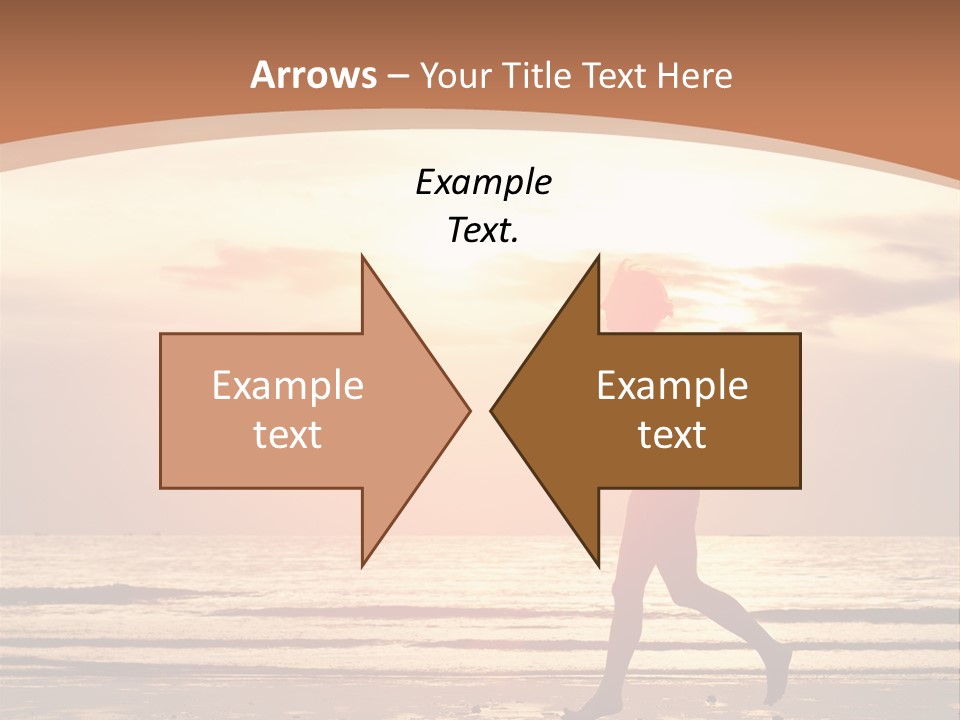 Beautiful Sunshine Sea PowerPoint Template