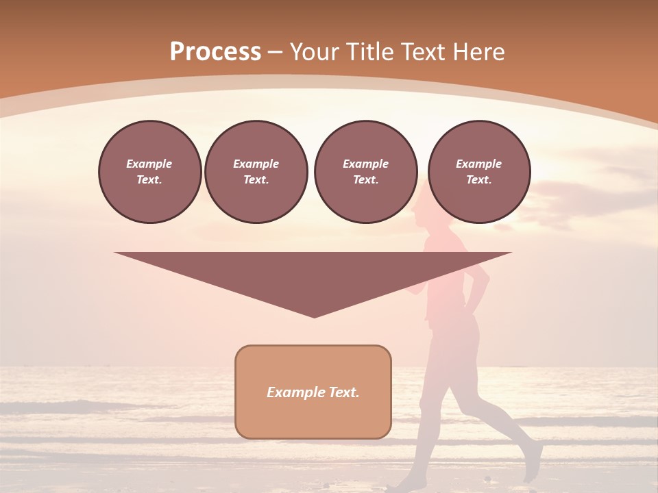 Beautiful Sunshine Sea PowerPoint Template