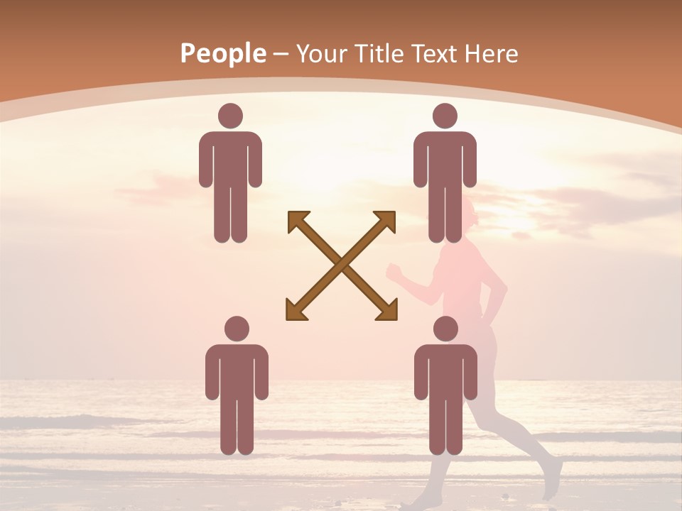 Beautiful Sunshine Sea PowerPoint Template