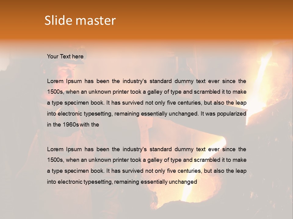 Mill Flowing Technology PowerPoint Template