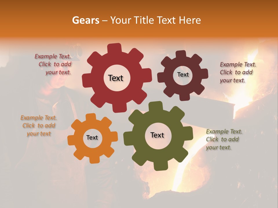 Mill Flowing Technology PowerPoint Template